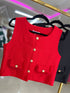 Button Down Tweed Vest